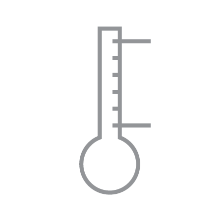 Icon for 12 temperature settings 120-230°C